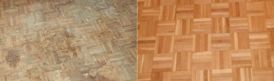 Parquet avant/après